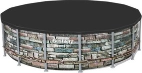 Bestway medence védőtakaró 488 cm átmérőjű fémvázas medencékhez