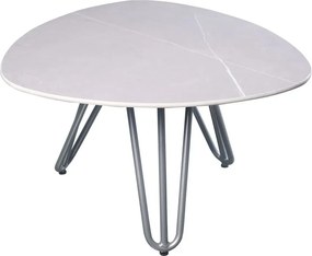 Kerti tárolóasztal kő asztallappal 68x67,5 cm Emilia – Garden Pleasure