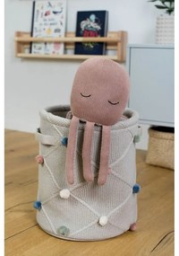 Világosbarna textil játéktároló kosár ø 30x35 cm Taupe – Kindsgut