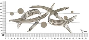 Fém fali dekoráció 121x52 cm Mondrian – Mauro Ferretti