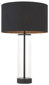 Endon 100440 - LESSINA fényerőszabályozható asztali lámpa 1xE27/10W/230V fekete