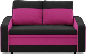 Hewlet kanapé, szövet anyag, fekete - rózsaszín