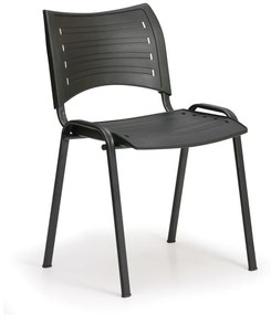SMART műanyag szék - fekete lábak, fekete