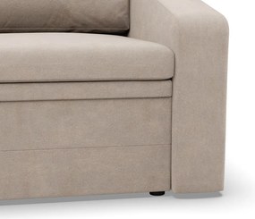 Vertico fekvőfotel, 90 cm széles, bársony, bézs