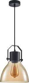 Italux DARLENA PND-22371-1-BK+AMB Függőlámpa 1x40W/E27 IP20
