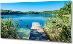 Fotó üvegkép Köd az erdőben ősz 125x50