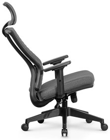 Ello ergonomikus szövet irodai forgószék deréktámasszal, fejtámasszal