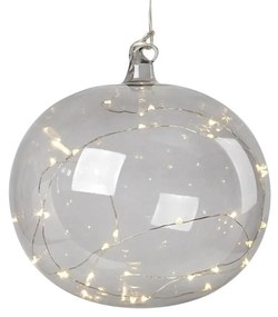 Szürke függő karácsonyi fénydekoráció ø 18 cm Lina – Markslöjd