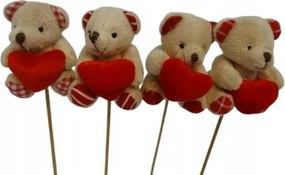 Maci Szívvel A Csúcson 42cm Pikk-pakk plüssfigura 8cm