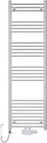 Fürdőszobai dekoratív víz-elektromos radiátor 1600x500 fehér létra