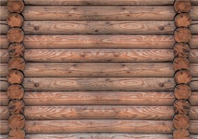 Fotótapéta Fa rönkök Hangulatos vinil háttér 416x254 +ragasztó