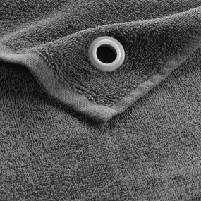 Antracitszürke frottír pamut törölköző 50x50 cm Cuistot – douceur d'intérieur