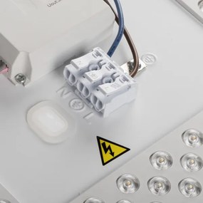 Kanlux 46282-LED Fényerőszabályozható LIXAN 65W/230V 3000-6500K Ø 48,6 cm fehér/ezüst + távirányító