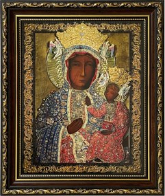 Vászonkép 31x26 Szűz Mária Dekoratív Keret