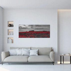 Pipacsos kép (120x50 cm)