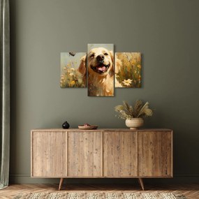 Kép - Boldog kutyus (90x60 cm)