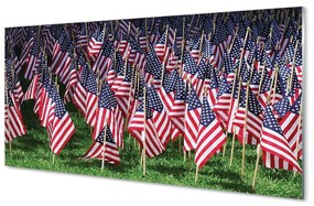 Üvegképek Egyesült Államok zászlók 120x60cm