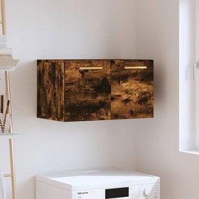 Füstös tölgyszínű szerelt fa faliszekrény 60 x 36,5 x 35 cm