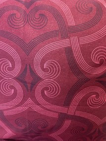 Ágynemű pamut szatén Pandora bordó TiaHome - 1x Párna 90x70cm, 1x Paplan 140x200cm