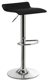 Fekete kárpitozott állítható magasságú bárszék szett 2 db-os (ülésmagasság 63 cm) – Casa Selección