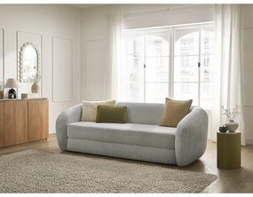 Világosszürke zsenília kinyitható kanapé 228 cm Neyo – Bobochic Paris