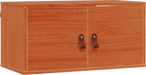 vidaXL Fali Szekrény 2 pcs Faggyú barna 60 x 30 x 30 cm Tömör fenyőfa