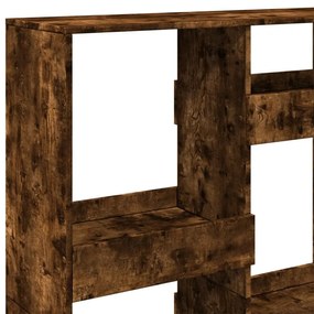 füstös tölgy színű szerelt fa könyvespolc 100 x 33 x 135 cm