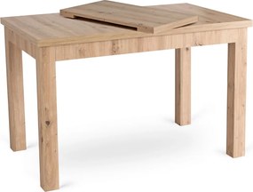 Bővíthető étkezőasztal 120–160 cm Artisan tölgy színben – SKUBI