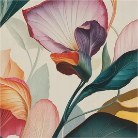 Flizelin tapéta Fali Flizelin Prémium Színes virágok 250x250 Ragasztó