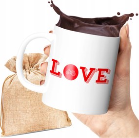 Nyomott Mintás Bögre Love Traktoros Elektromos 330 ML Ajándék