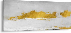 Kép - Arany és szürke vonások (120x50 cm)