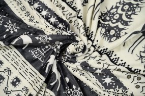 Mikroplüss ágyneműhuzat WINTER DEER szürke Ágyneműhuzat mérete: 70 x 90 cm | 140 x 220 cm