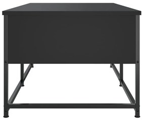 fekete szerelt fa dohányzóasztal 100 x 51 x 40 cm