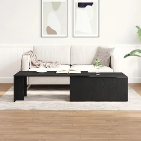 Fekete Tölgy Dohányzóasztal 150x50x35 cm Műgyanta