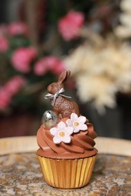Csoki muffin, húsvéti nyulacskával 16cm