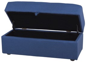 Tengerészkék Dekoratív Ágyneműtartós Kanapéágy Ottománnal FALSTER Beliani