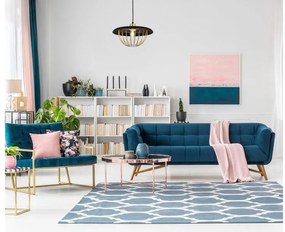 Lámpa Mennyezeti lámpatest TULIP,3444,AC220-240V,50/60Hz,1*E27,IP20,átmérő 36cm,egyes,fekete/arany