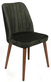 Alfa Khaki és Walnut étkezőszék-készlet, 2 db