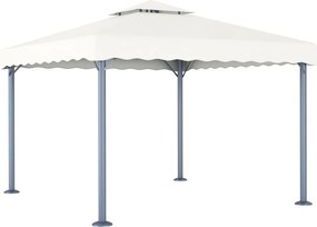 vidaXL krémszínű alumíniumpavilon 300 x 300 cm
