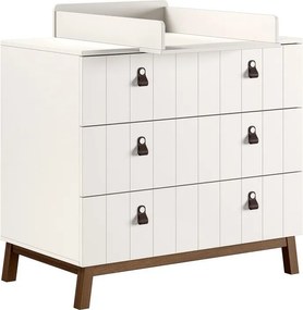 Bézs pelenkázó asztal pelenkázó feltéttel 98,5x94x57 cm Sezane – Vipack