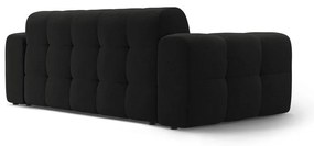 Fekete kanapé 222 cm Kendal – Micadoni