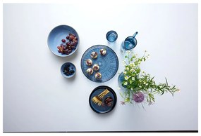 Fekete-kék kőedény desszertes tányér ø 21 cm Gastro Dark Blue/Black – Bitz