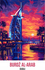 Poszter 61x91,5cm Burj Al-Arab