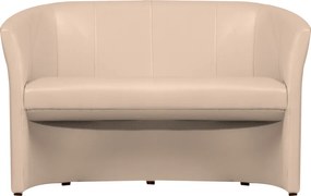 Klub duplafotel, textilbőr, bézs színű, CUBA