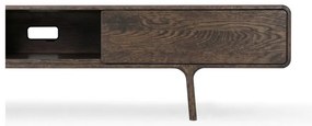 Barna tölgyfa TV-állvány 220x45x45 cm Fawn – Gazzda