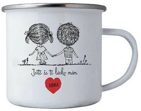 Bohemia Gifts Fém bögrék - Szeretettel, 350 ml