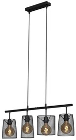 Brilo 4026-045 - Csillár zsinóron RETRO 4xE27/60W/230V