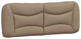 cappuccino színű műbőr ágykeret matrac nélkül Hvar 140x190 cm