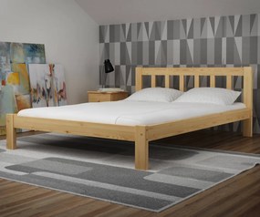 AMI nábytek Alena tömör fenyő ágy 140x200