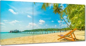 Vászonkép 180x90 Strandolás a nyaralás alatt